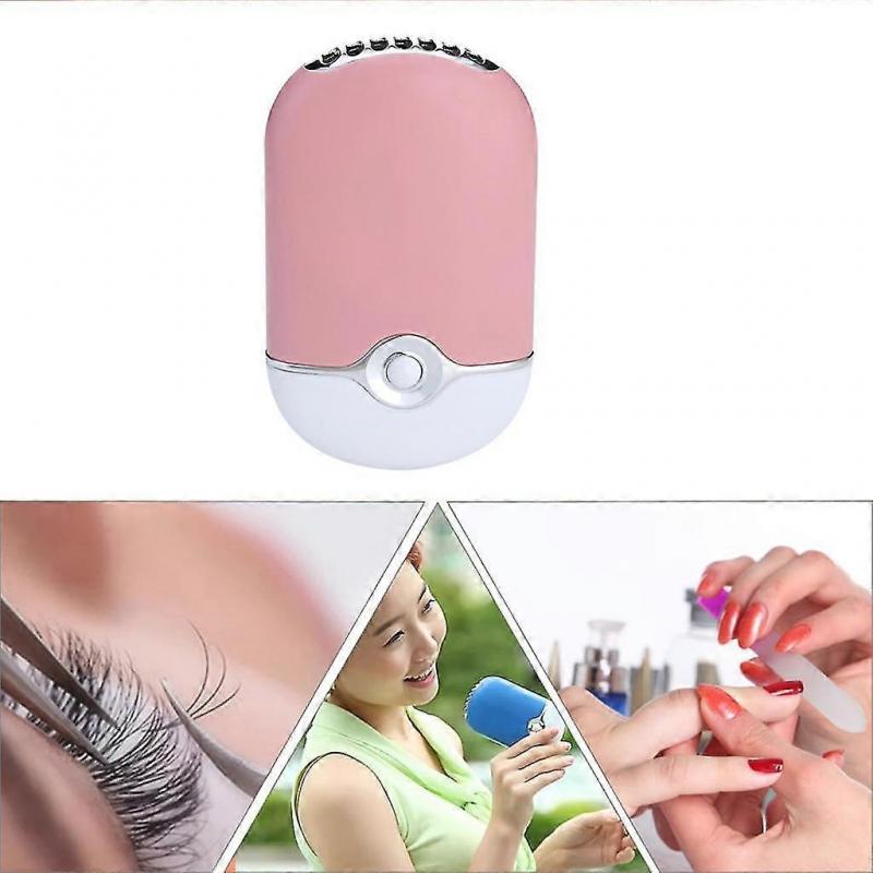 Nail Dryer Usb Charge Mini Fan False Eyelashes Blow Dryer Portable