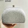 Grüne/Rote/Silberne Abendtaschen Damen Kristall-Clutch Mode Hochzeitsfeier Handtaschen Diamant Dinner-Bankett Diamant-Geldbörsen Minaudie