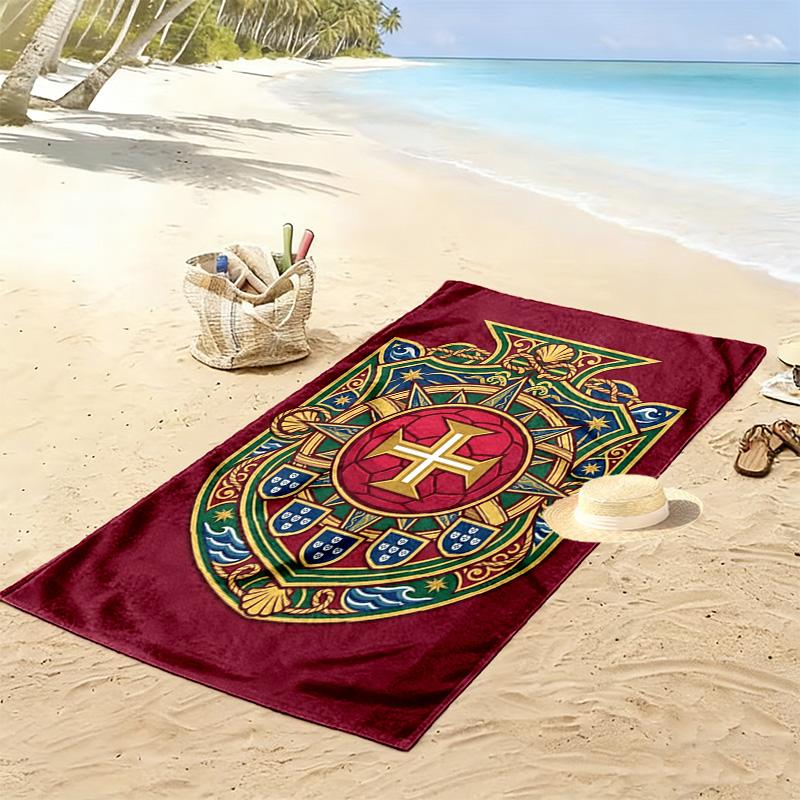 Royal Emblem Nautical Pride beach towel Beach towel for vacation photos Outdoor camping Outdoor pool towel seaside swim Fashion
