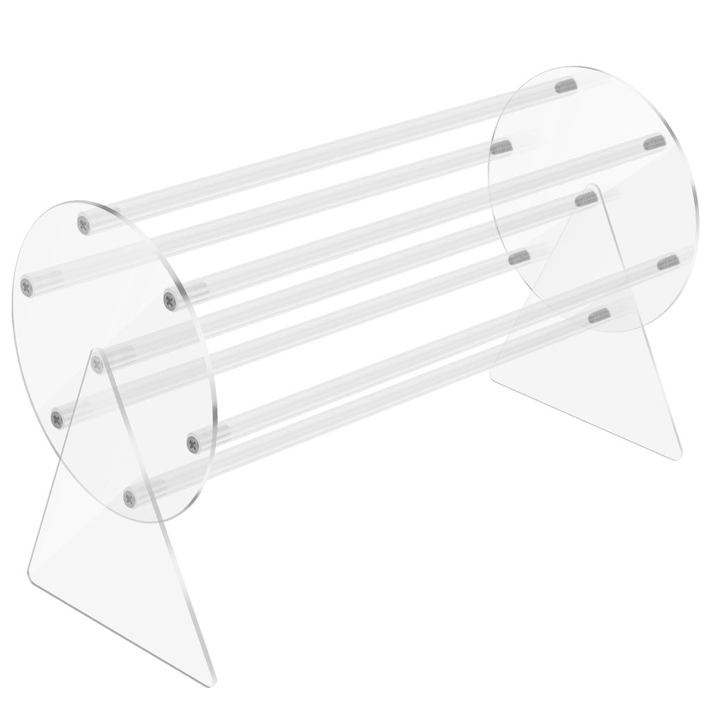 360° Rotating Hairpin Jewelry Holder Transparent Claw Clip Storage Rack Headdress Hair Clip Display Stand for Dressing Table