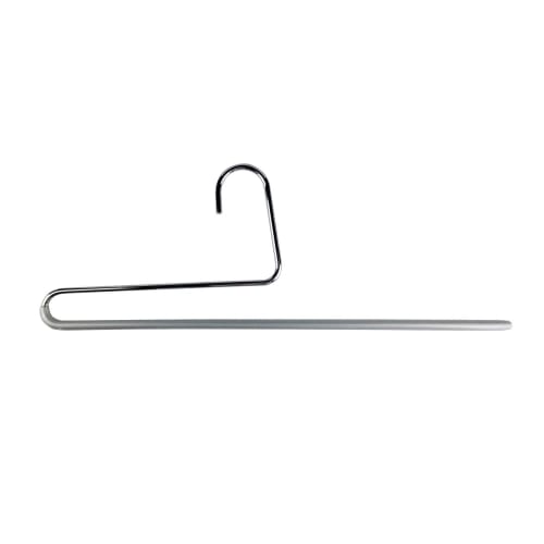 MAWA No-Slip Hangers, Made in Germany, for Pants, Long Skirts, and Stoles, Single, Silver, MAWA KH35U Silver (Pack of 20)