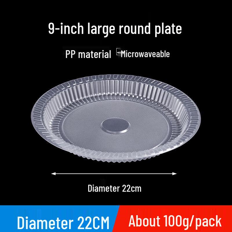 ZISIZ Disposable Round Paper Plates