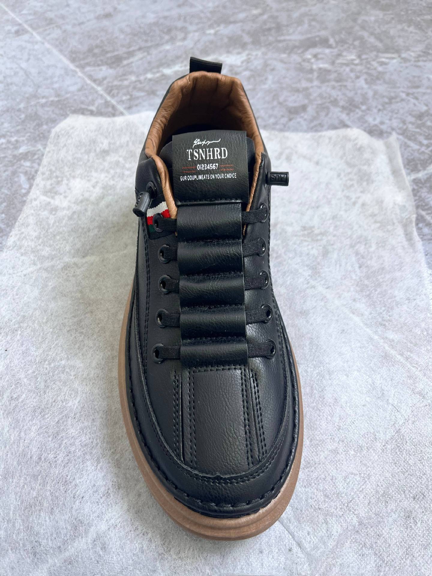 

2024 новые мужские туфли весенние мужские повседневные коричневые модные брендовые эластичные ленивые действительно супер мягкие кожаные дышащие кожаные туфли мужские 39