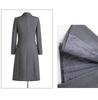 Women's Professional Mid-Length Wool Coat for Winter Workwear
