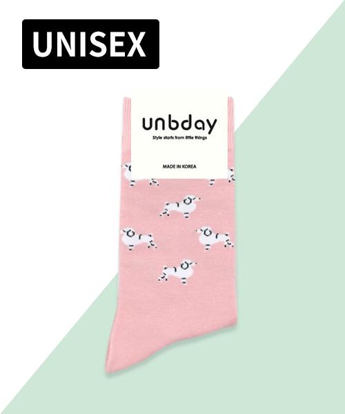 Eonbidei Unisex Dog Pattern Socks - Pink