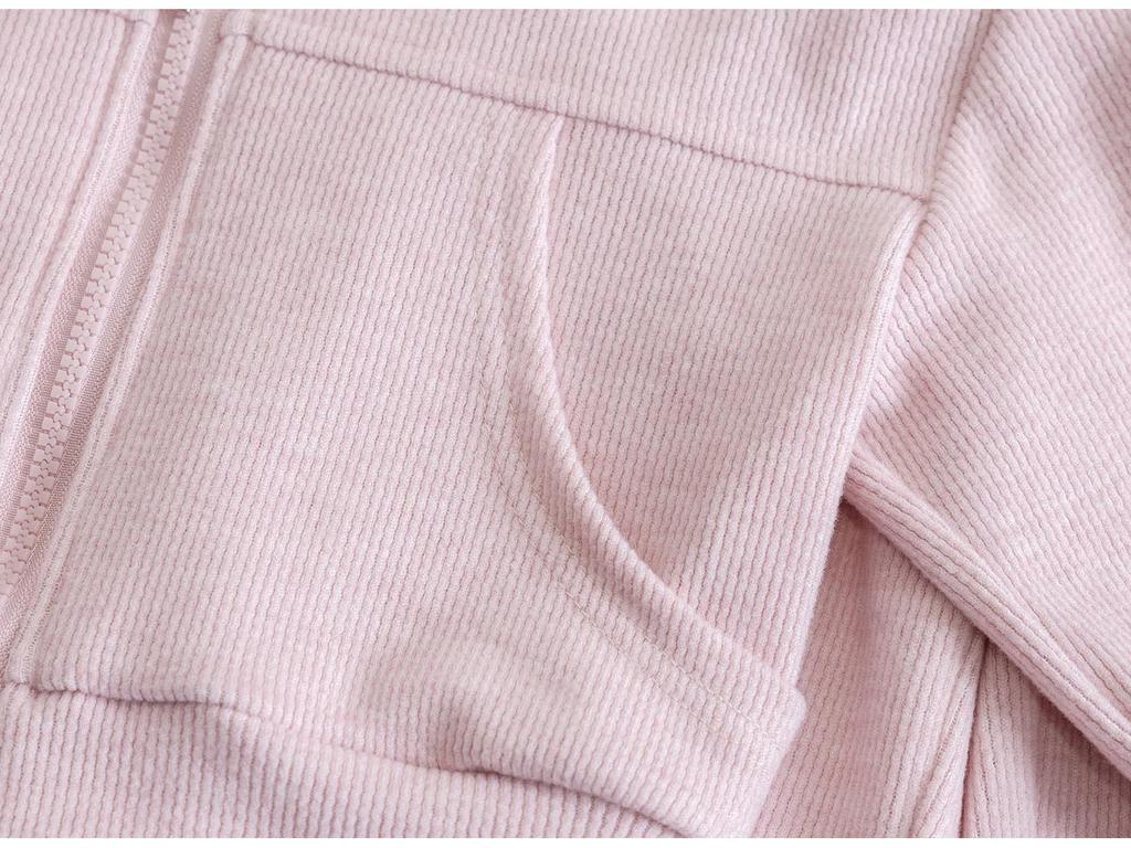 Mori-Style Korean Autumn Rabbit Ear Lace Hooded Sweatshirt & Pants Set for Baby Girls