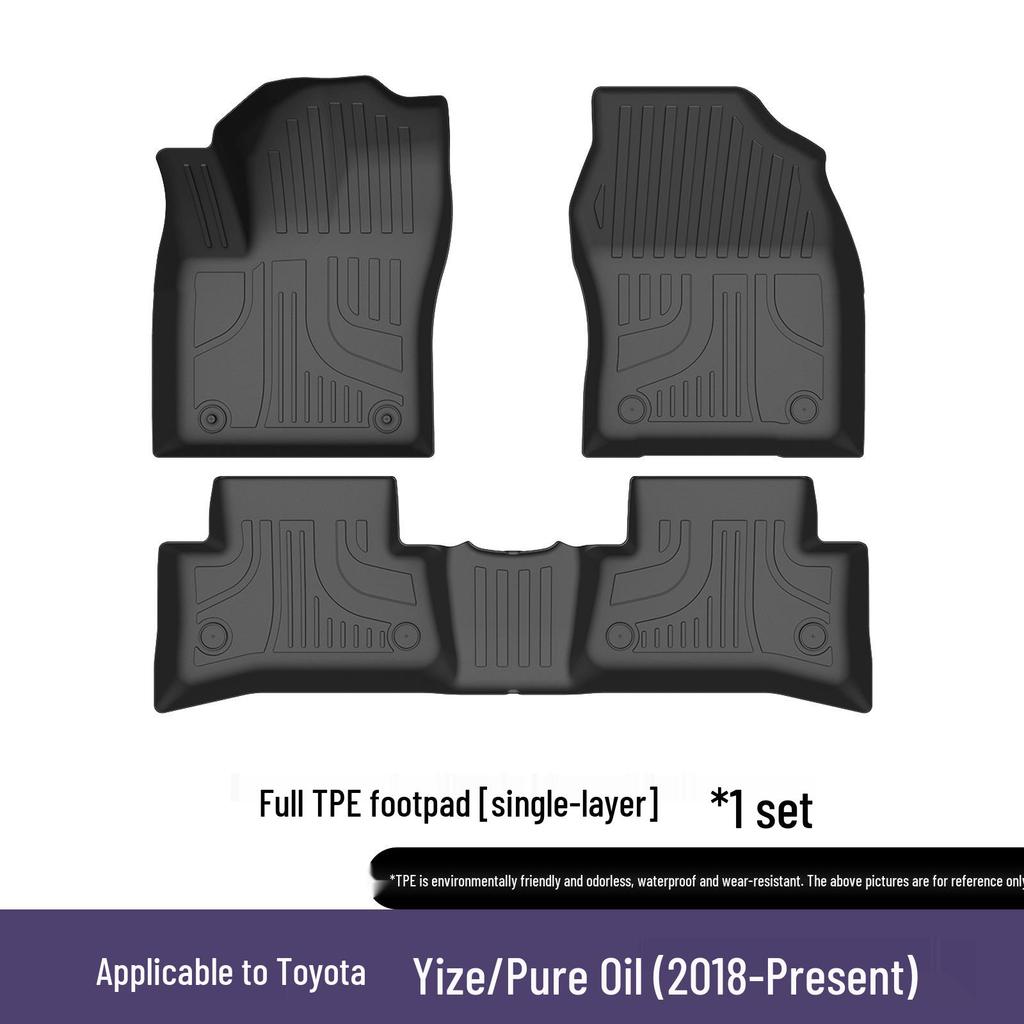 TPE Floor Mats for 2018-2025 Toyota IZOA - Anti-Slip, Wear-Resistant