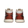 Jordan Air Jordan 1 Slip Resistant Abrasion Resistant Mid top Vintage Basketball Shoes Women's Black Red BQ6472-103(TeamA-S-BOX)