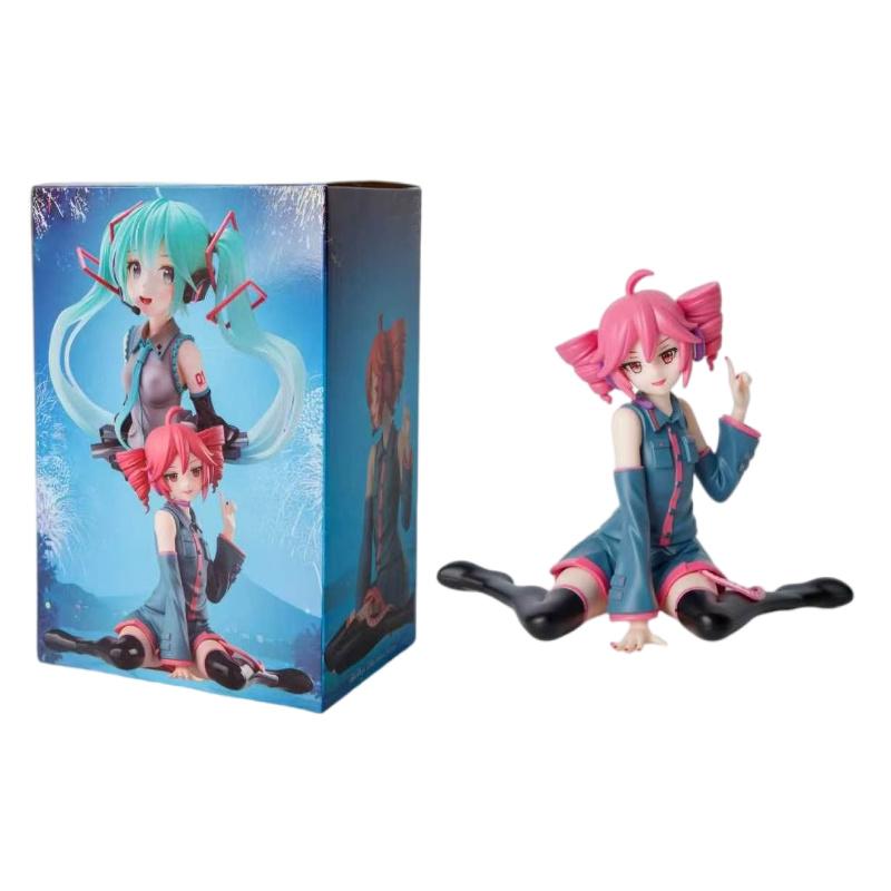Figure Kasane Teto Red Hair Red Pupils Music Icons Action Figure PVC Model Collection Anime Figurine Birthday Gift