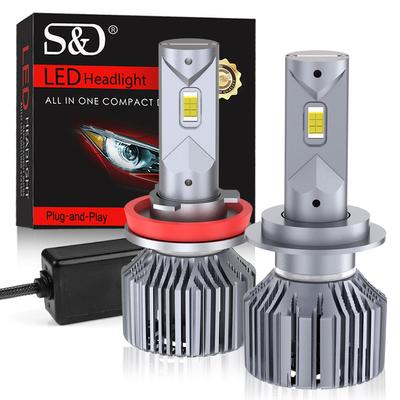 2Pcs 22000LM 120W H7 Led Powerful Lamps H4 Canbus Led Headlight Bulbs Copper Tube H8 H11 H1 HB3 9005 HB4 9006 9012 Hir2 Auto HeadLamps 6000K 12V 24V
