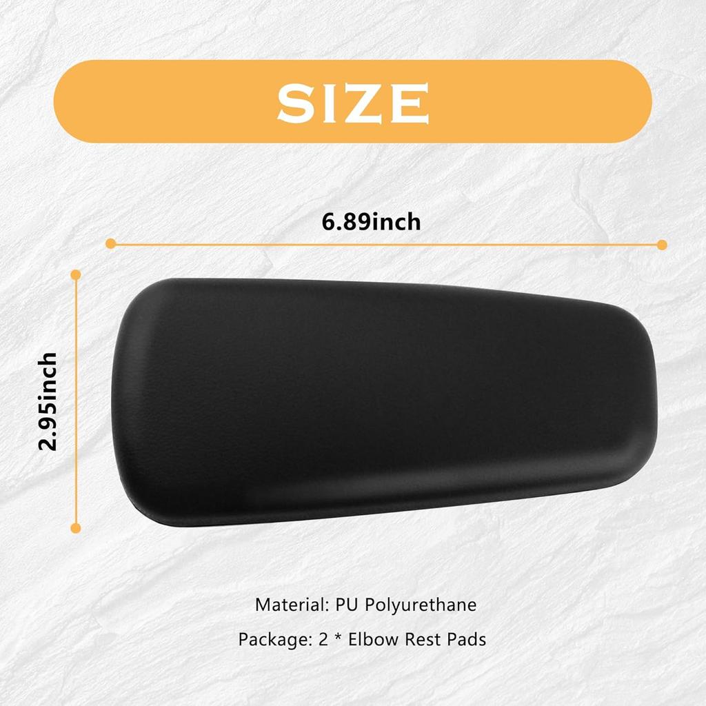 OFBAND 2PCS Elbow Pad Arm Rest For Car,Soft Leather Arm Rest Pillow With One-Piece Molding For Comfortable Support,Universal Car Accessories Car Knee