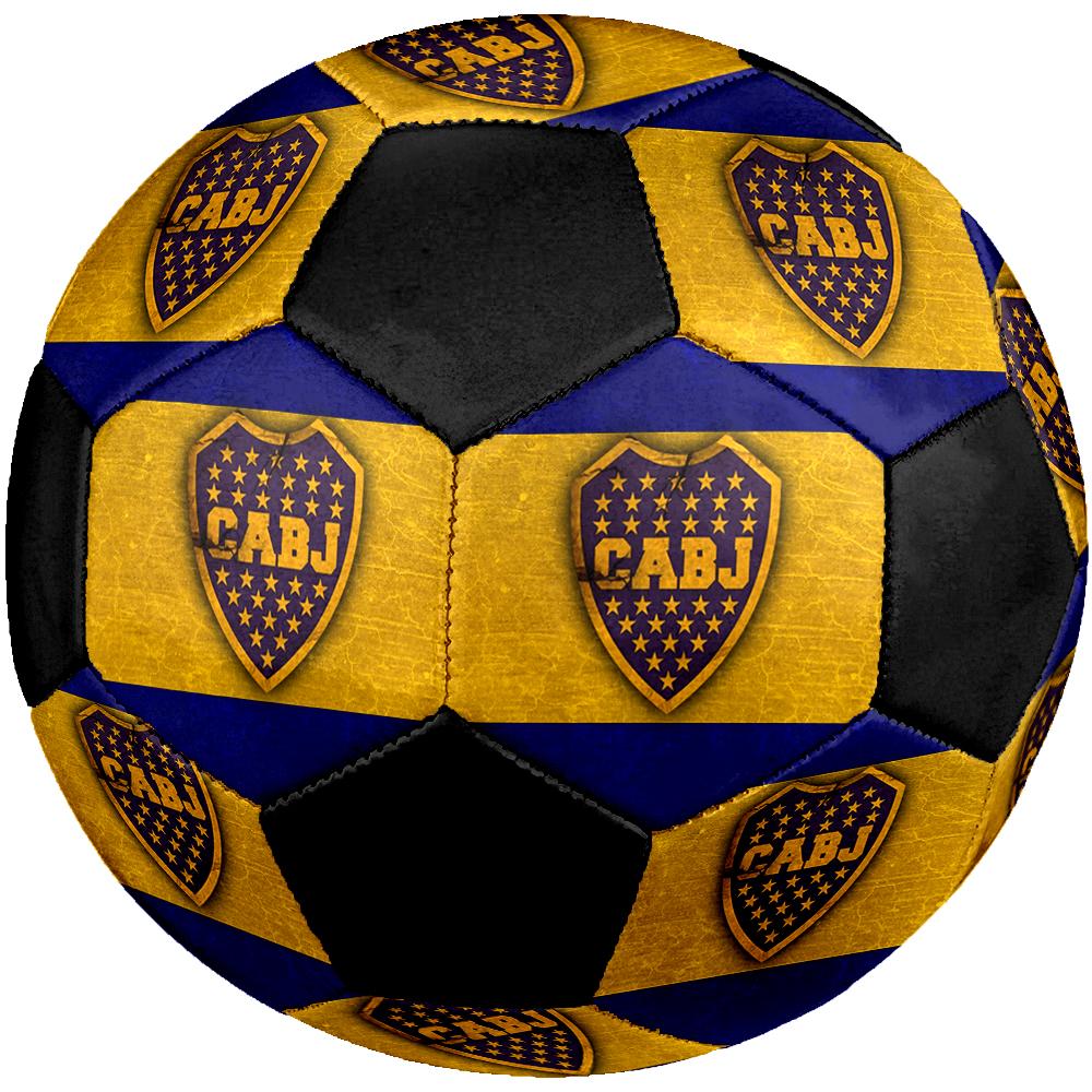 Pallone da Calcio Boca Juniors, colorato, adatto a tutte le età, cucito a macchina, materiale PVC, qualità da competizione, resistente e con elevato rimbalzo