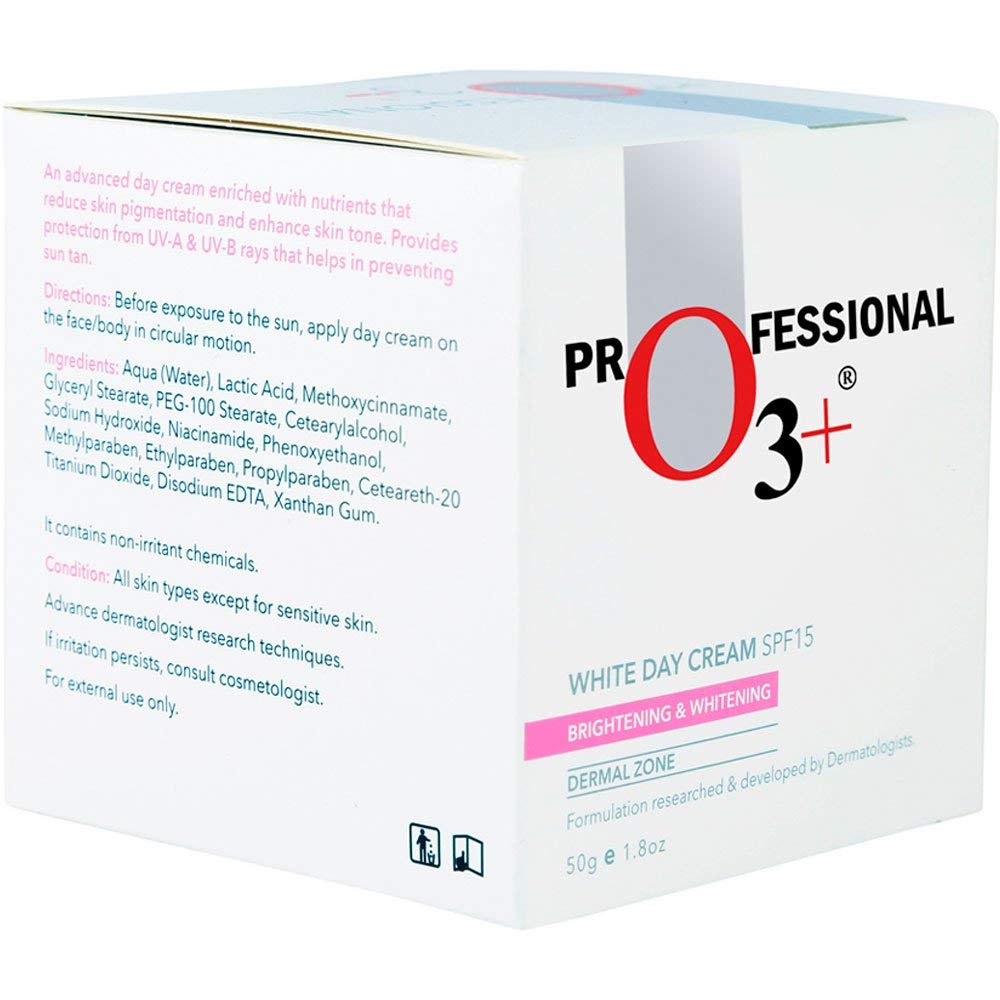 O3+ SPF 15 Day Cream for Normal to Dry Pigmented Skin, Whitening & Sun Protection, 50ml