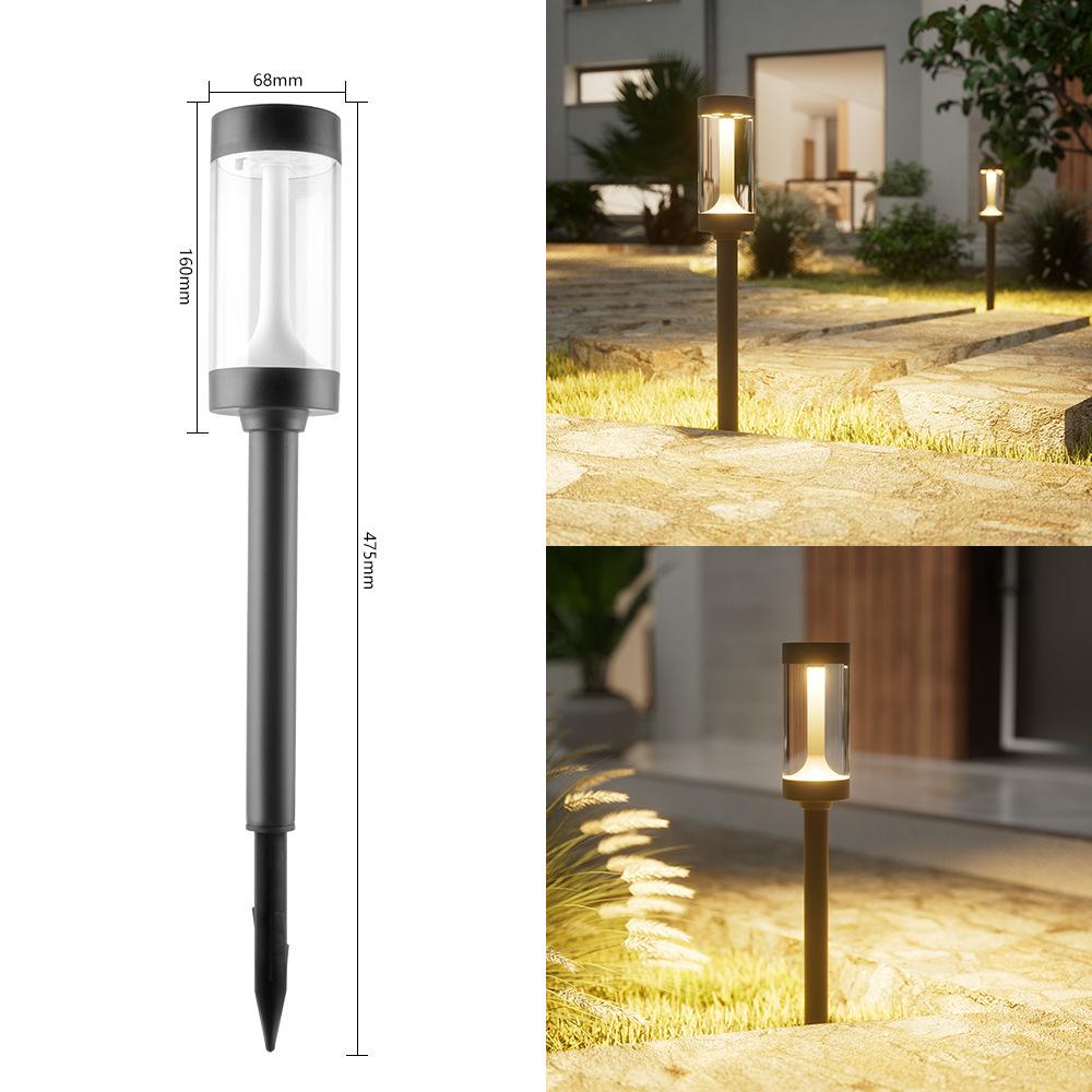 Rainproof Solar Garden Landscape Light with Ground Stake for Outdoor Yard & Lawn SG02 Warm Light