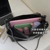 Simple Versatile Pu Leather Shoulder Bags for Women Large Capacity Ladies Chain Work Tote Bag College Style Girls Class Handbags