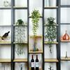 A84E-Artificial Hanging Plants Artificial Mandala 3 Pack Artificial Eucalyptus Potted Greenery Faux Eucalyptus Mandala Vine