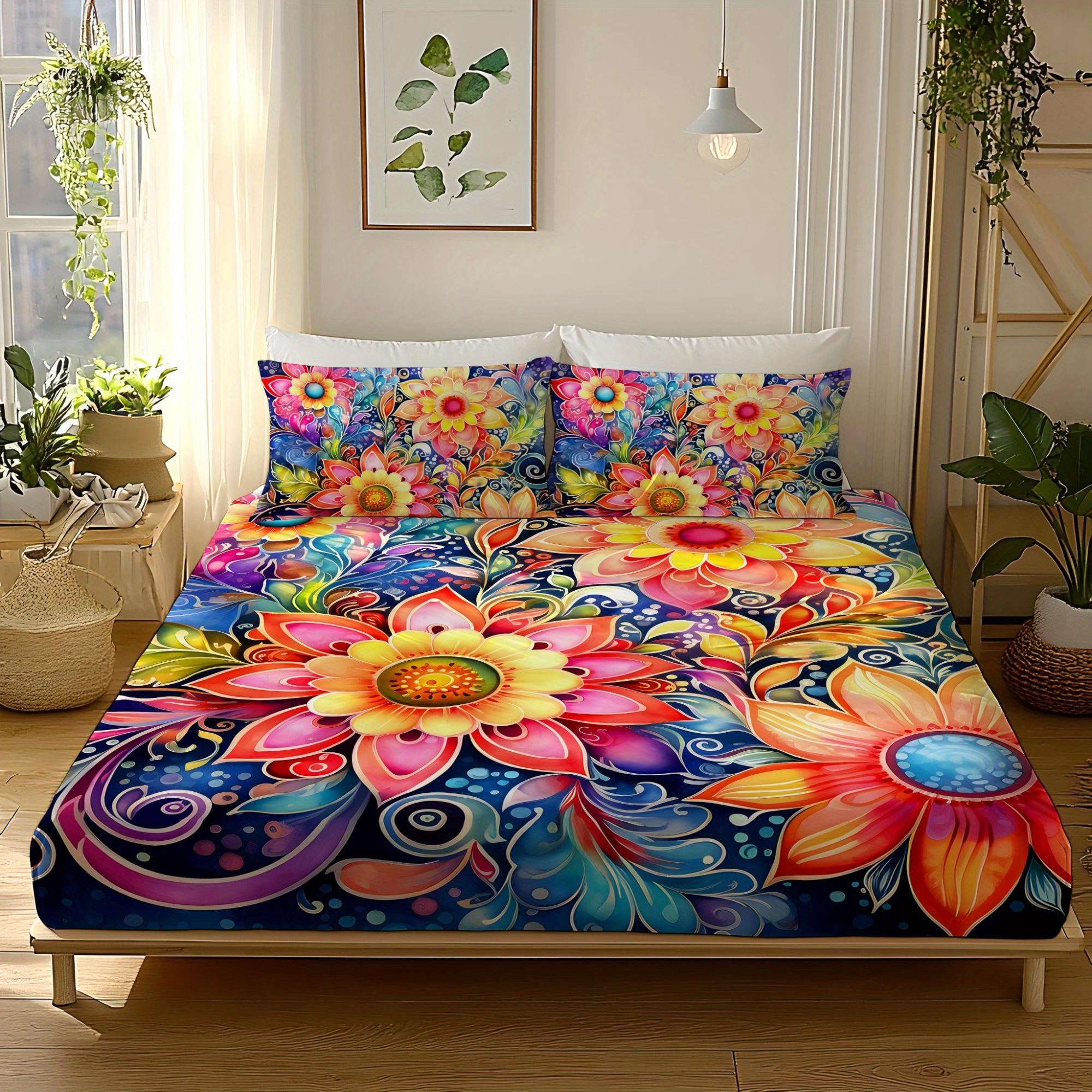 

Набор из 2/3 предметов покрывал и наволочек с узором пейсли (1 Покрывало + 1/2 Наволочки) Изготовлено из 3D ультрамягкого ворсованного EU Twin(135x200cm)