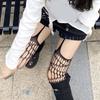 Fishnet Stocking Hollow Out Lace Stockings Pantyhose Vertical Stripes Lolita Sling Socks Cosplay Costume Accessories