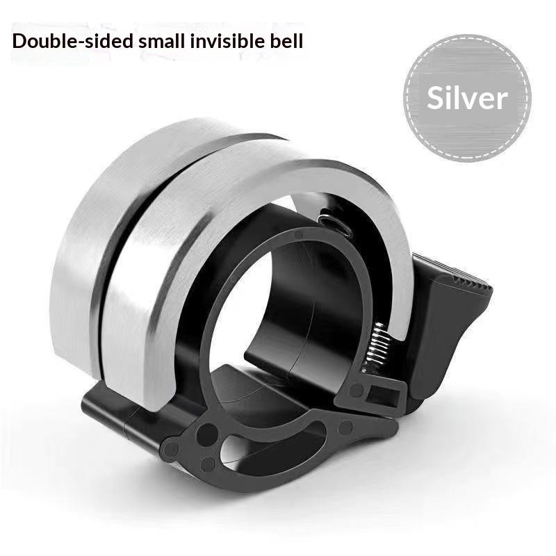 Lightweight Hidden Bicycle Bell Aluminum Alloy Loud Crisp Sound No Extra Burden for Casual Road Cycling Rides