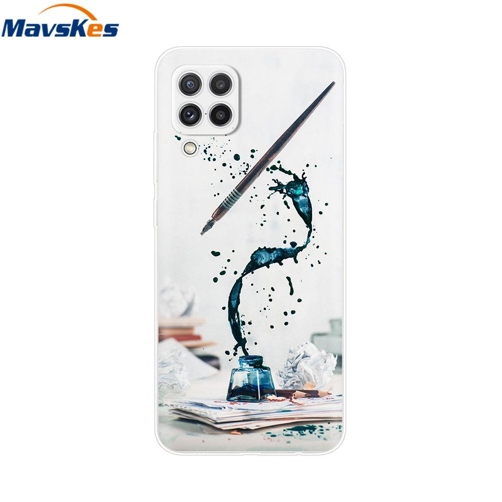 Für Samsung Galaxy A12 Hülle Weiche Silikonhülle Modisch Bemalte Weiche Handy-Fundas Für Samsung Galaxy A12 Hülle A 12 Hülle Stoßfänger