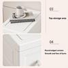 Slim Storage Cabinet Multi-Tier Tall Narrow Storage Cabinet with Wheels Drawers Rolling Multi-Drawer Organizer for Small Spaces Bathroom Bedroom