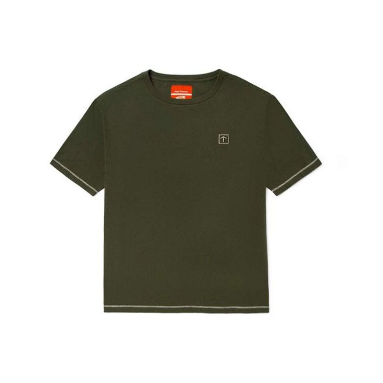 Vans X Nigel Cabourn Color Block Oil Painting Pattern Crew Neck T-Shirt Unisex T-Shirts Green VN0A5E9Q98O