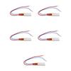 5Pcs PTC Heating Element Aluminum Shell Ceramic Thermostat Heater Plate 220V 200 celsius  Red Blue Cable