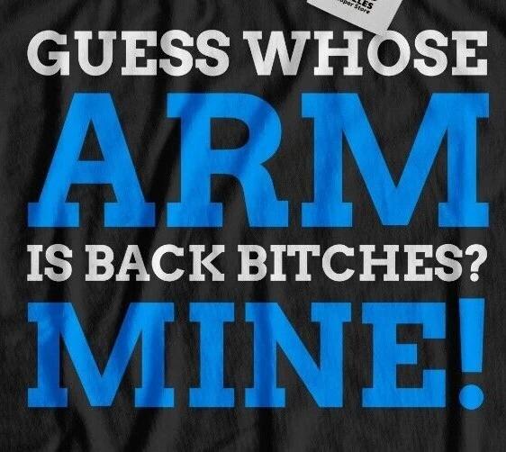 Unisex Broken Arm T-Shirt Arms Surgery Gift Operation Arthritis Dad Mom Bro Sis S