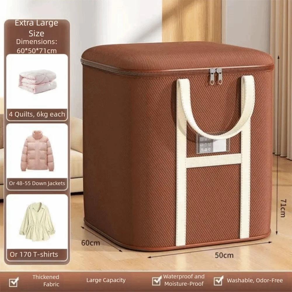 Durable Large Capacity Moving Packing Bag Multipurpose with Zipper Quilt Storage Bag Waterproof Woven Bag Packing Supplies