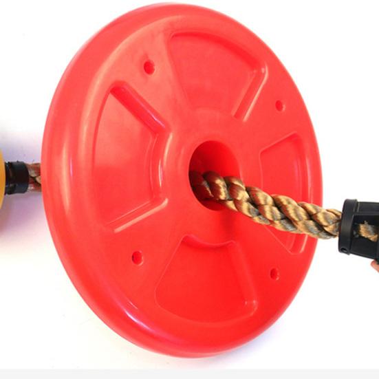 Baumschaukel für Kinder, Einzelscheibe, Kletterseil mit Plattform, Indoor-/Outdoor-Spielplatz, bunt, Schaukelsitz, Spielzeug, Jungen/Mädchen, Geschenk