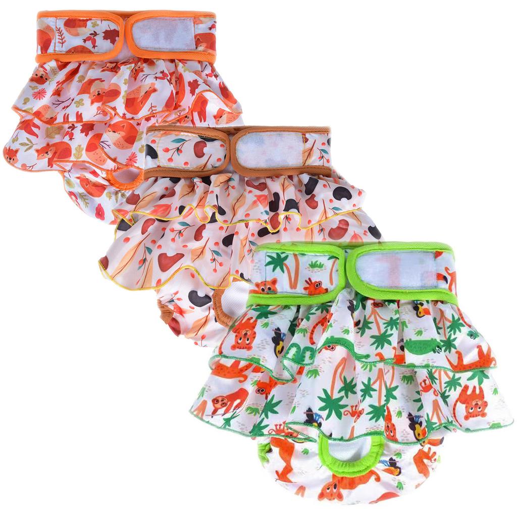 Reusable Female Dog Sanitary Skirt Absorbent Leak- Pet Pants for Large Dogs, Panties for Dogs