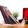 Foldable Wooden CD Rack Handmade Desktop Display Stand Record Storage Holder  Coffee Table