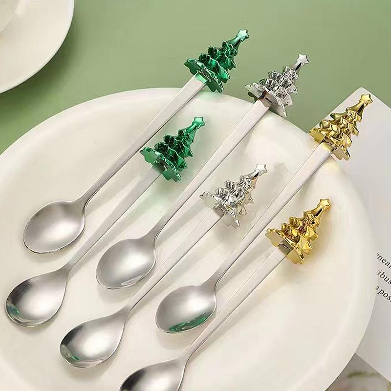 Christmas Tree Ornament Ceramic Cup Lid Handle Decoration Christmas Mini Desktop Ornaments