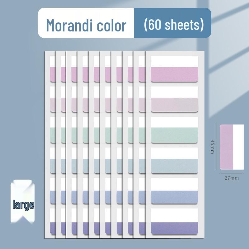 Morandi Writable Label Stickers: Post-it Notes Memo Pads