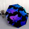 1pc Shark Pattern Automatic Umbrella - 8-Rib Foldable Design, Outdoor Adventures, and Family Celebrations yy250829054