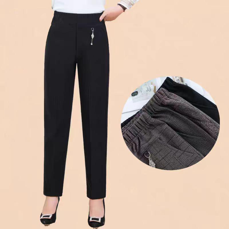 Velvet Autumn Winter XL-8XL Oversize Casual Pants Women Long Loose Pants Hight Waist Womens Spring/autumn Trousers Stretch Pants