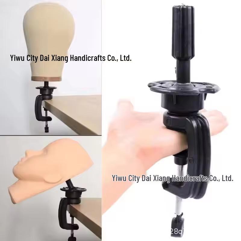 Adjustable Wig Stand for Teaching Doll Head Model - Universal Desktop Holder