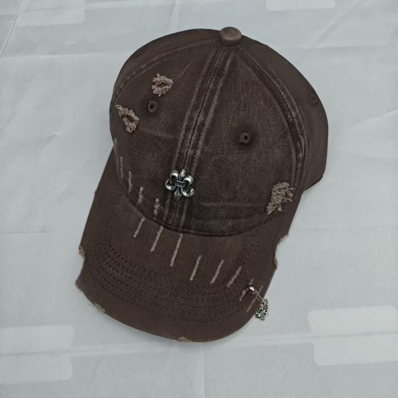 Baseball Cap With Vintage Wash And Embroidered Letters For Casual Everyday Wear