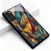 Chromatic Fragments Black Glass Phone Case For Samsung Galaxy S20 S21 S22 S23 Plus S24 FE S25 Ultra S26 Edge S25 S20 Back Cover