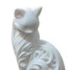 Minimalist Elegant Cat Statue 3D Printed Feline Figurine Modern Desktop Ornament for Bedroom Living Room Office Desk Decor