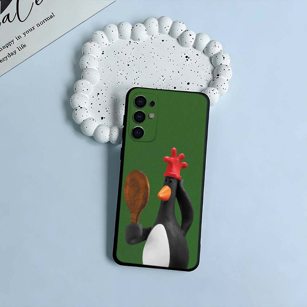 

W-Wallace - Gromit-Feathers Black Soft Silicone Phone Case for Samsung S25, S24, S21, S22, S23, S30, Ultra, S20, Plus, FE, Lite Samsung S22ULTRA5G