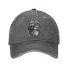 Ajul Sign Baseball Cap Vintage Distressed Denim Washed Music Sun Cap Unisex Style Outdoor Activities Adjustable Hats Cap