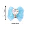 5Pcs Sailor Warrior Moon Nail Charm 3D Shiny Girls Bowknot Diamond Gem Nail  Sailor Moon Design Nail Parts