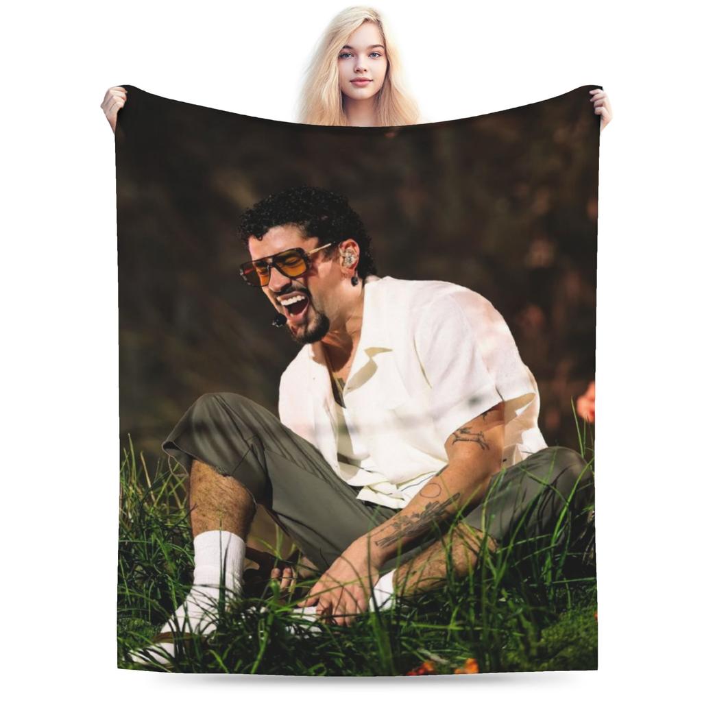 Debi Tirar Mas Fotos DTMF Bads Bunnys Music Tour Blanket Multi-size Cozy and Lightweight Throw Blankets for Couch Sofa and Bed