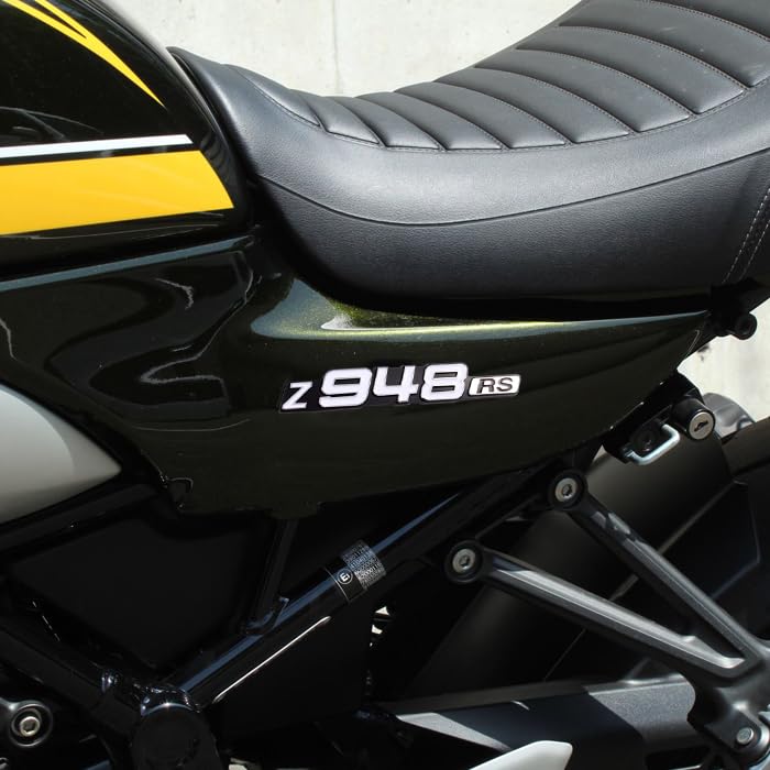 Z948RS Emblem, Silber, 2er-Set, für Z900RS etc., für Kawasaki-kompatible Produkte, Aufkleber