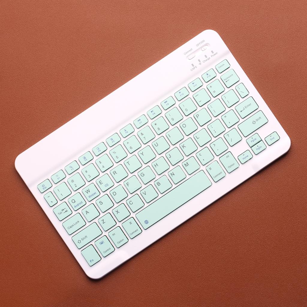 Bluetooth-Compatible Wireless Keyboard Portable Mini Rechargeable Keyboard 78-Key for Apple iPad Tablet iOS Android Windows