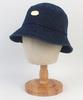 Yunibeosyeolkemiseuteuli Bubble Dark Denim Bucket Hat