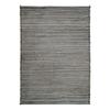 Living Room Rug In Wool, Jute Cotton Braid Grey 120x170