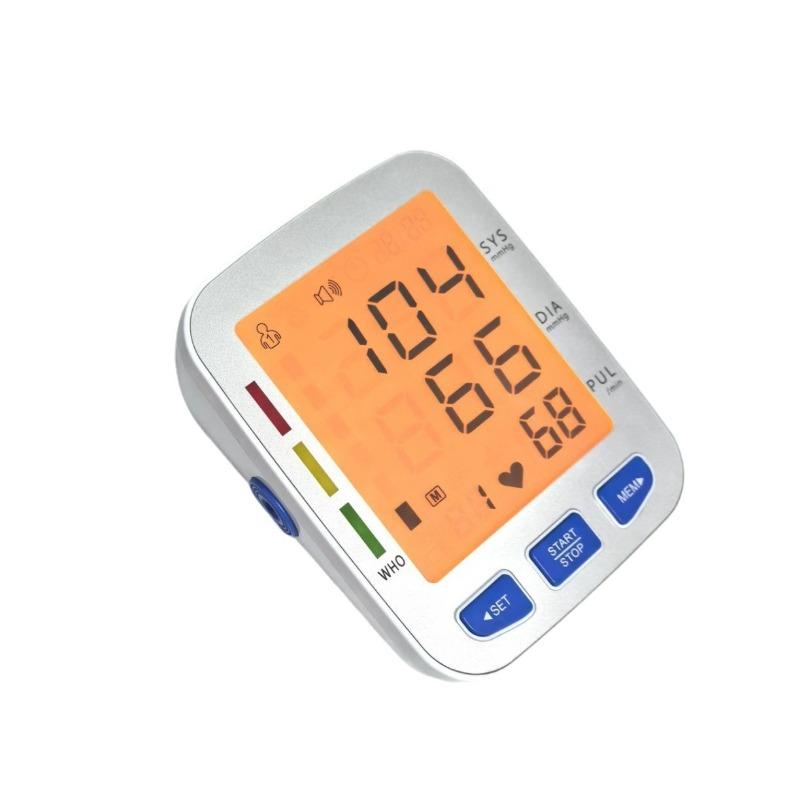 

Сфигмоманометр с большим экраном, перезаряжаемый тонометр с подсветкой, тонометр белый