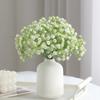 Soft Plastic Baby's Breath Artificial Flowers 22cm Real Touch Gypsophila Mini Bouquet for Wedding Home Decor, 1 Pack
